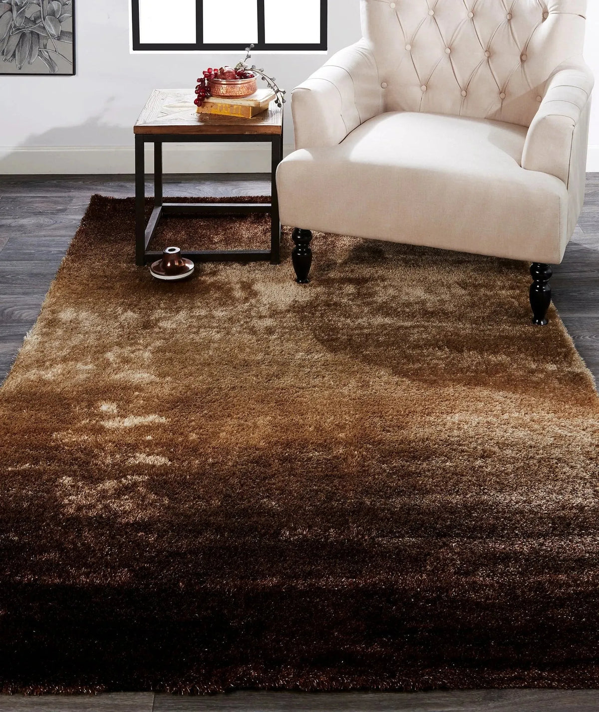 Indochine 4944551F Brown Rug