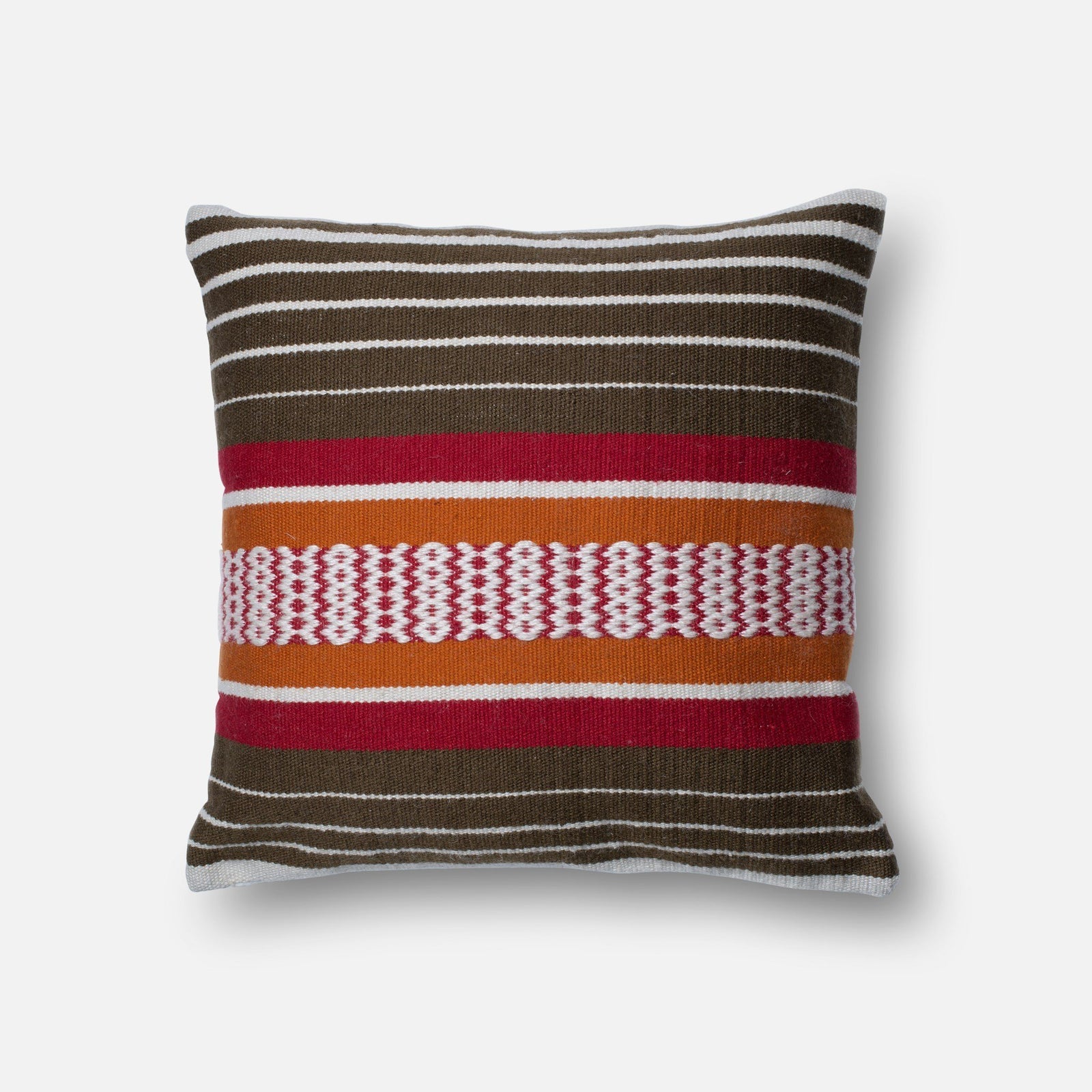 Indoor/Outdoor P0214 Brown/Multi Pillow