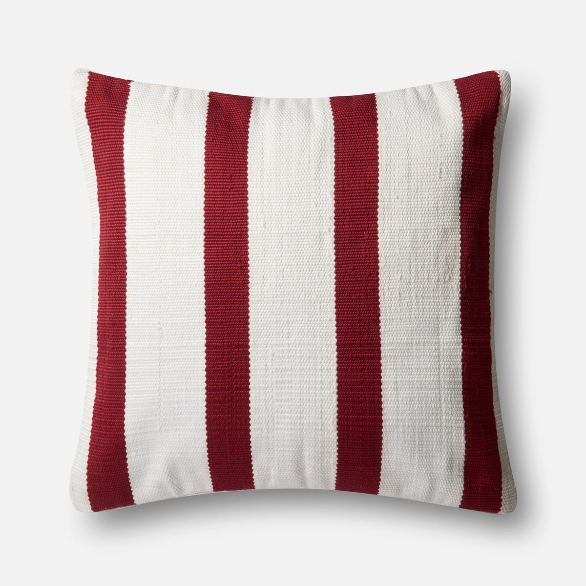 Indoor/Outdoor P0507 Red/Ivory Pillow - Rug & Home
