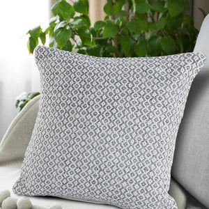 Insignia 07399GYW Grey/White Pillow - Rug & Home