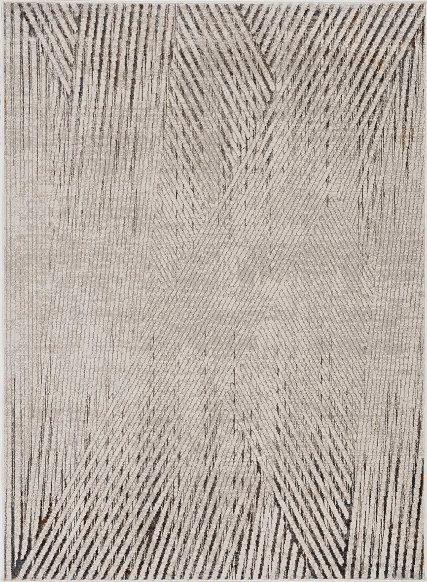 Inspire 7504 Ivory/Grey Parker Rug - Rug & Home