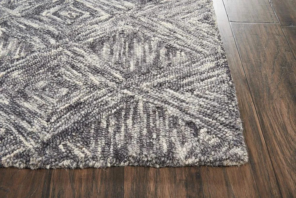 Interlock ITL01 Charcoal Rug - Rug & Home