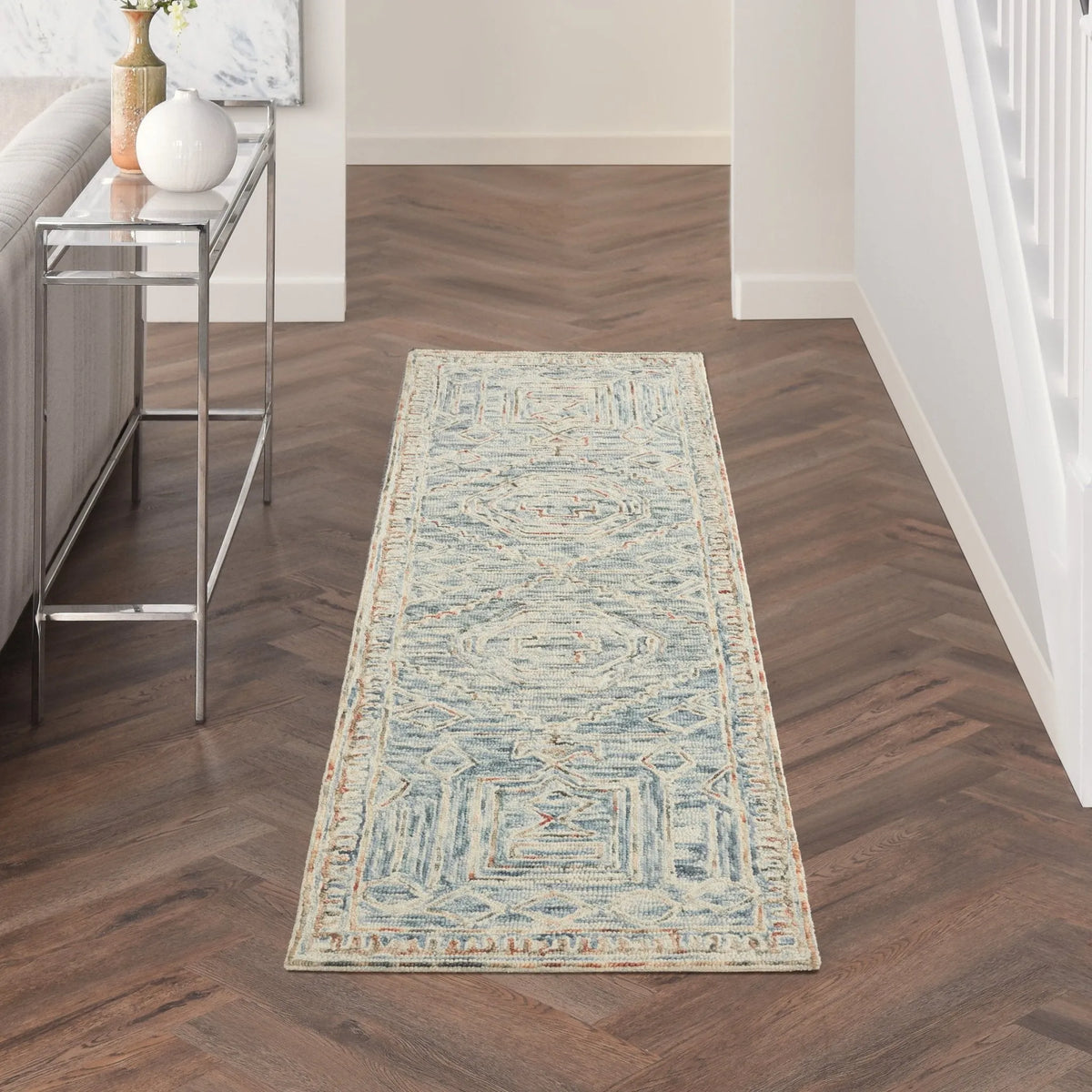 Interlock ITL02 Blue/Multi Rug - Rug & Home