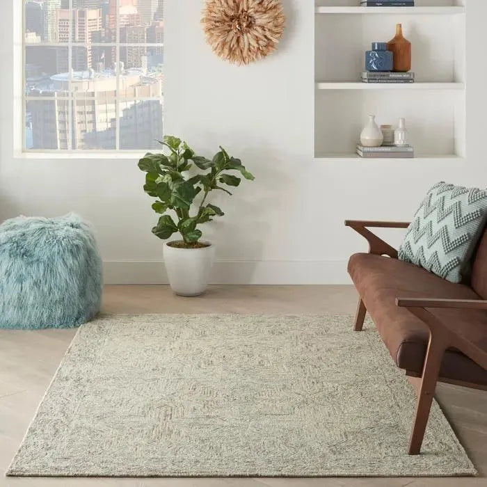 Interlock ITL03 Blue/Ivory Rug