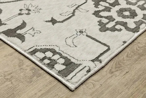 Intrigue INT08 Ivory/Grey Rug