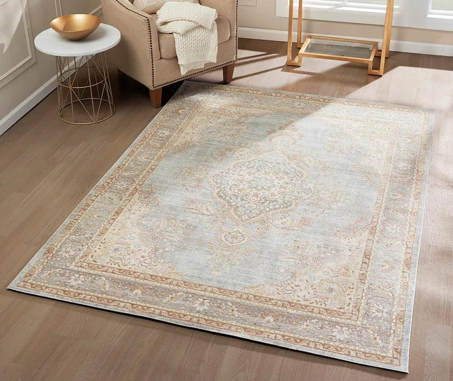 Isabella ISA 1 Blue Rug - Rug & Home