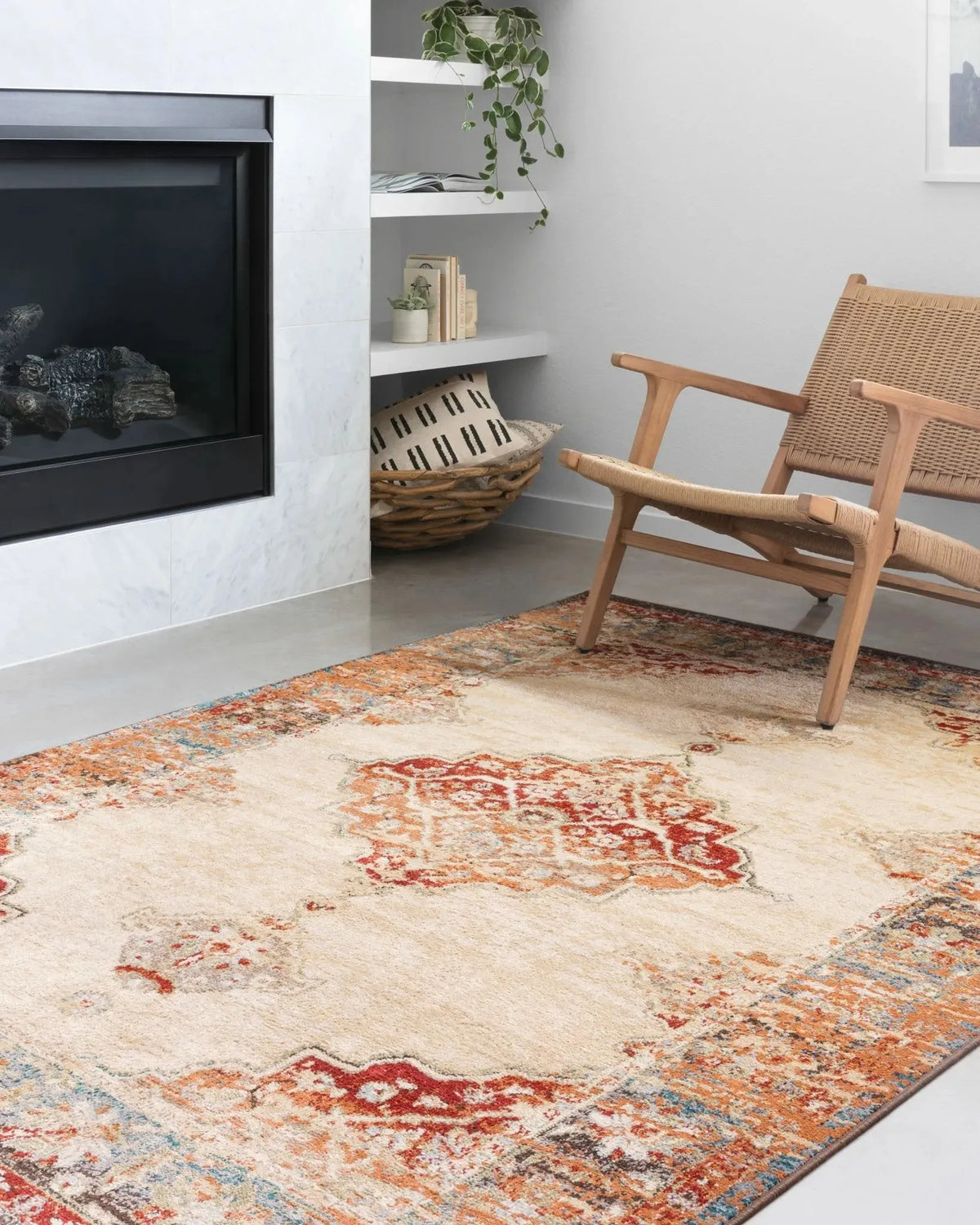Isadora ISA-04 Ant. Ivory/Sunset Rug