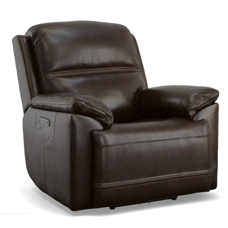 Jackson Leather Power Recliner with Power Headrest - Rug & Home