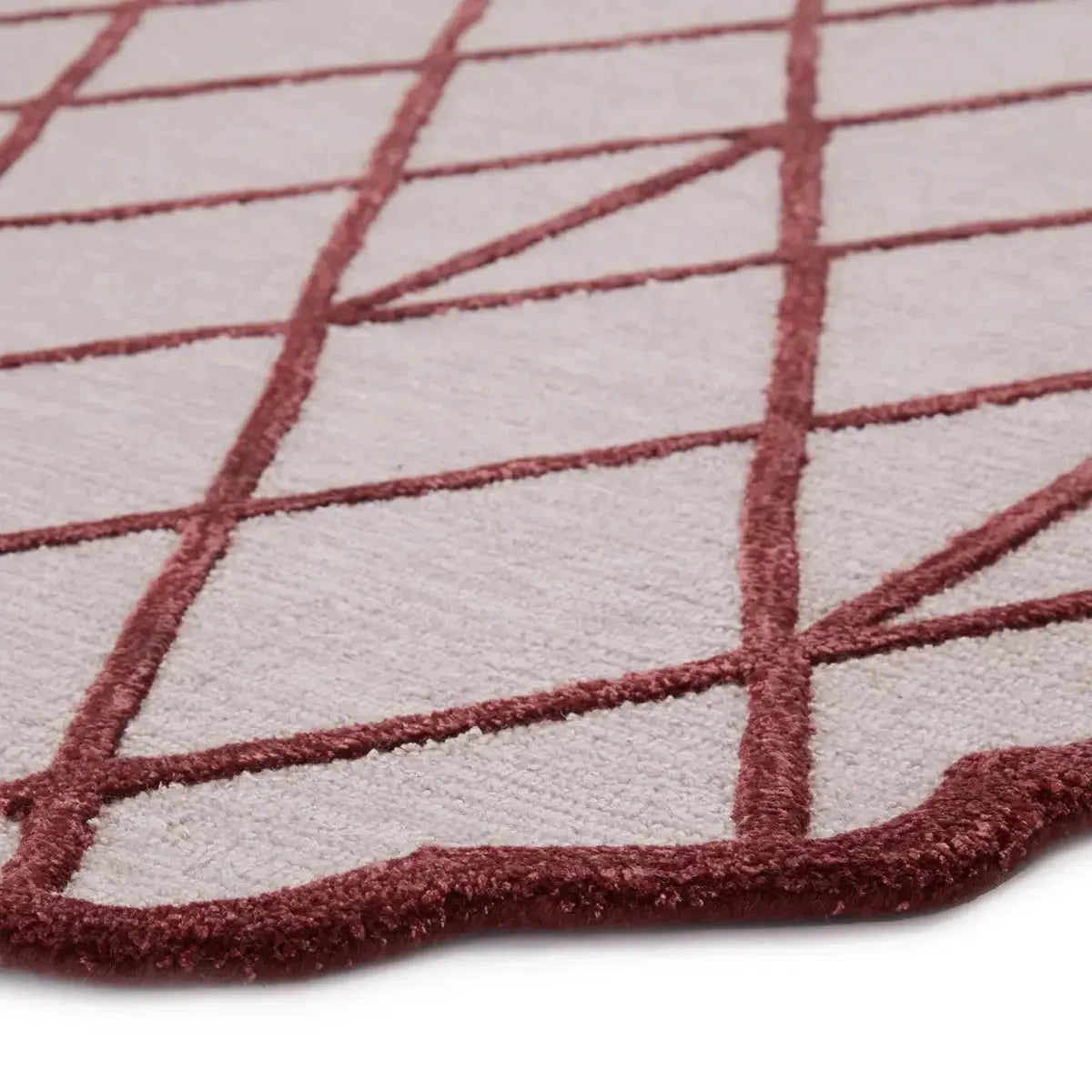 Jaipur Wunderkammer JWK01 Wine/Lt. Grey Rug