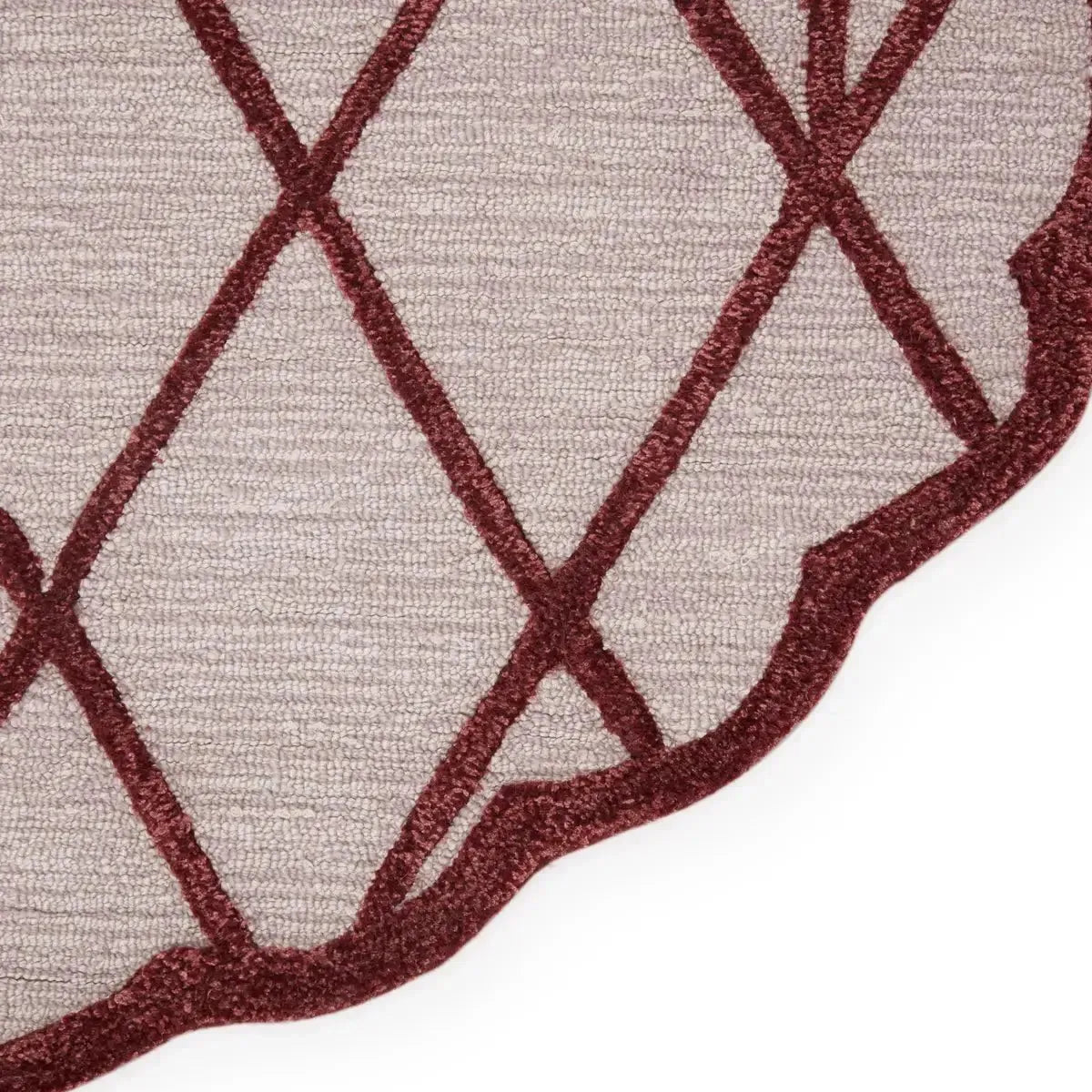 Jaipur Wunderkammer JWK01 Wine/Lt. Grey Rug