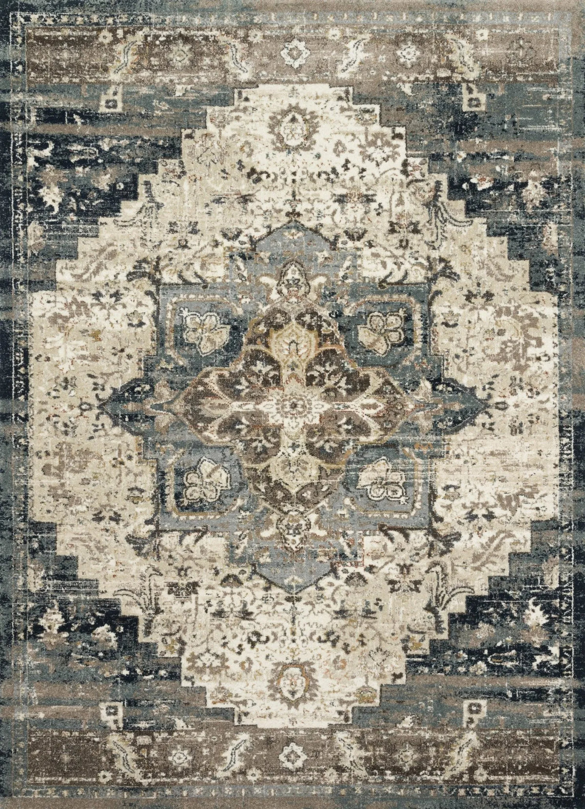 James by Magnolia Home JAE-05 Taupe/Marine Rug - Rug & Home