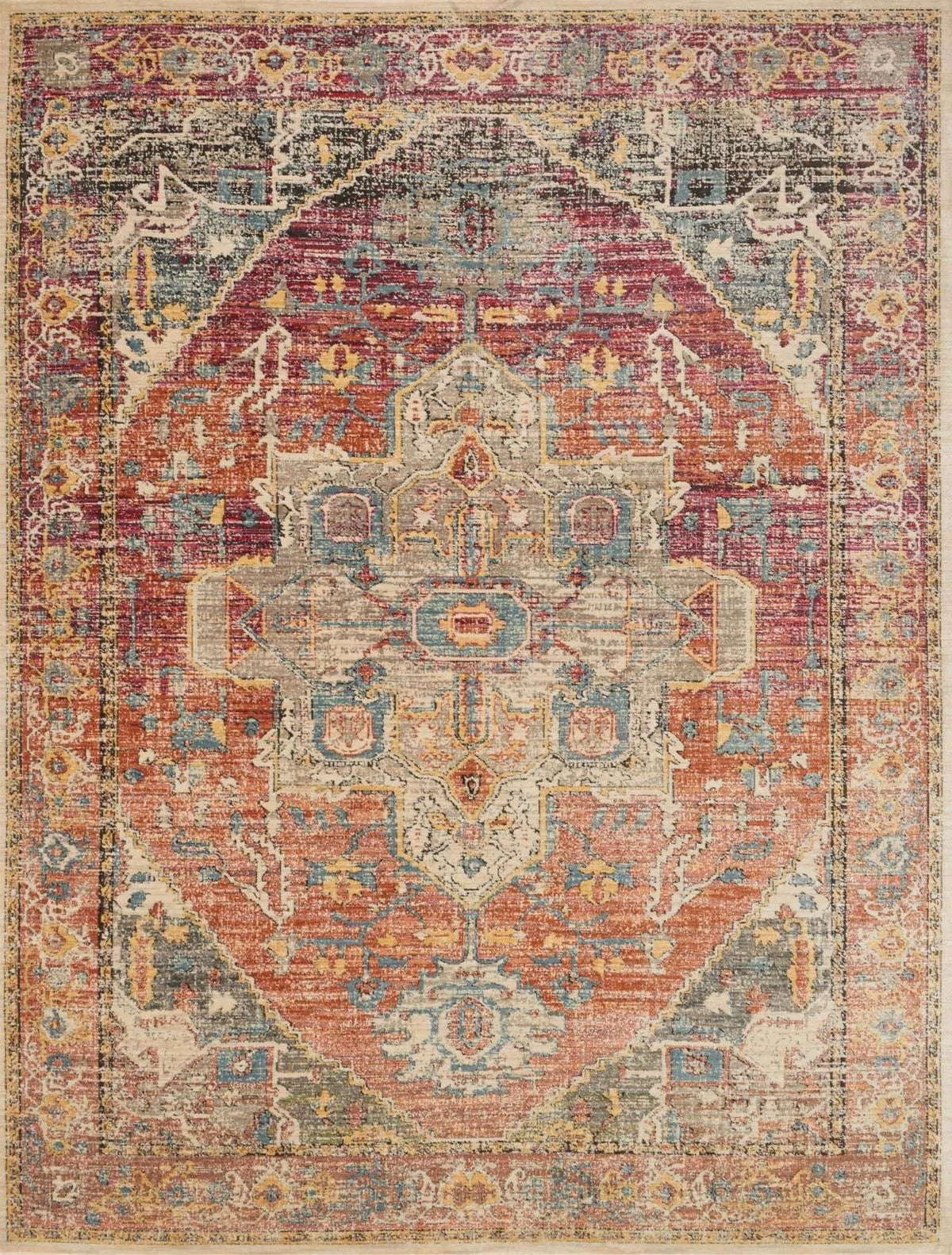 Javari JV 08 Berry / Sunrise Rug - Rug & Home