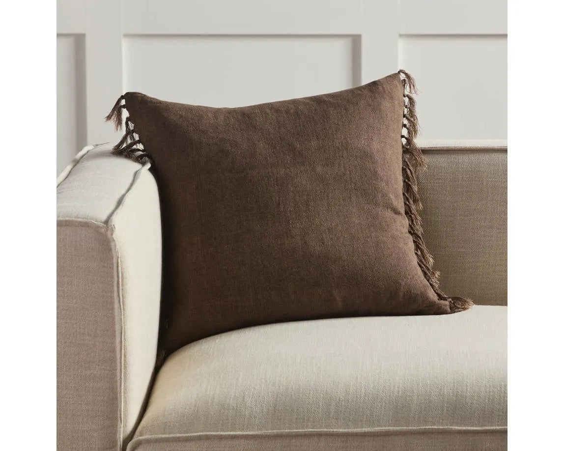 Jemina JEM05 Brown Pillow - Rug & Home