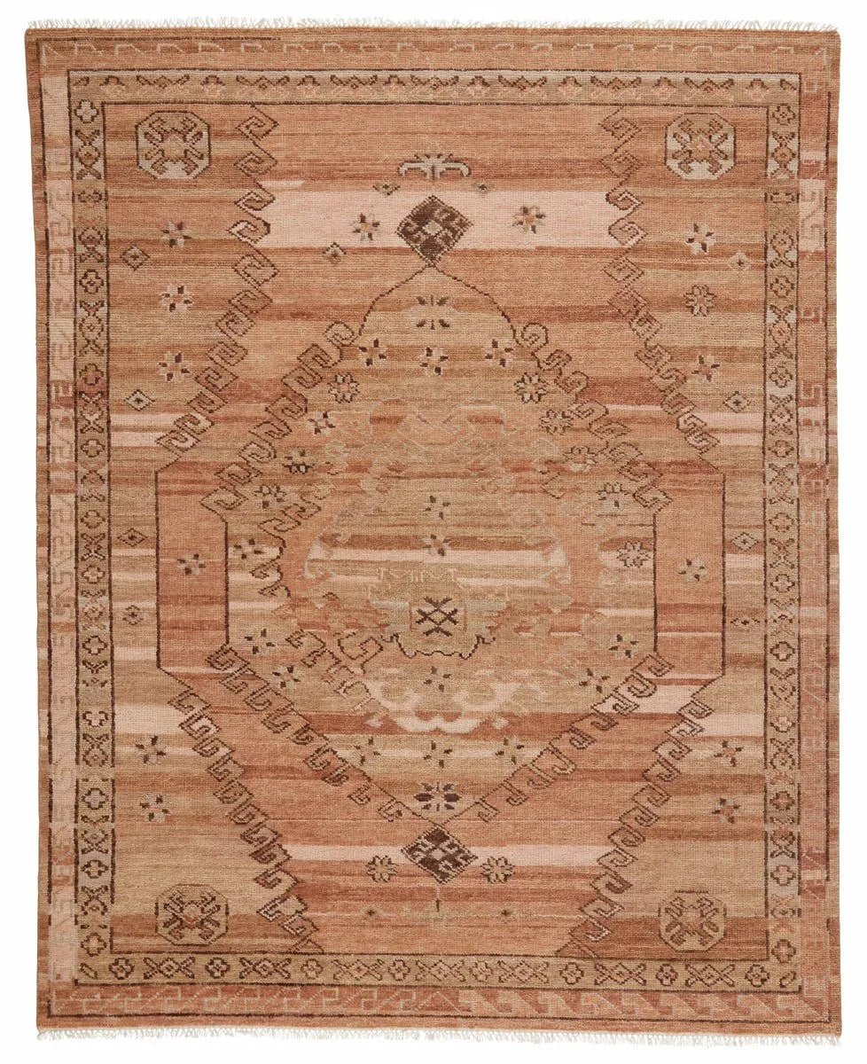 Jinsen JIN01 Beige/Camel Rug - Rug & Home