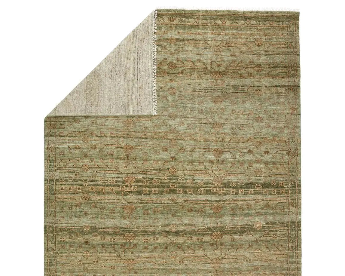 Jinsen JIN04 Green/Gold Rug - Rug & Home