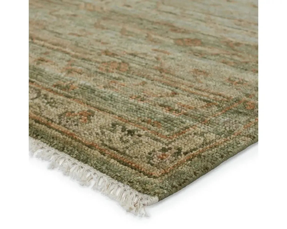 Jinsen JIN04 Green/Gold Rug - Rug & Home