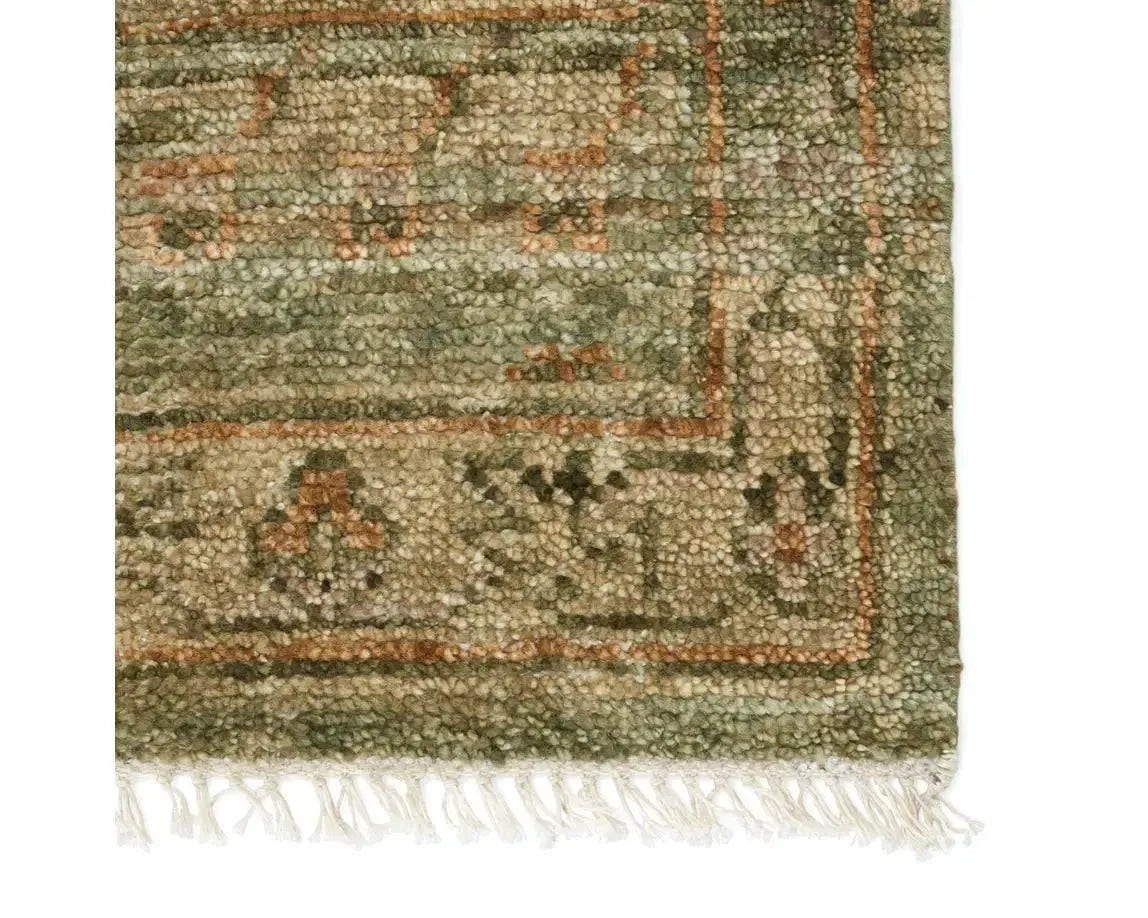 Jinsen JIN04 Green/Gold Rug - Rug & Home