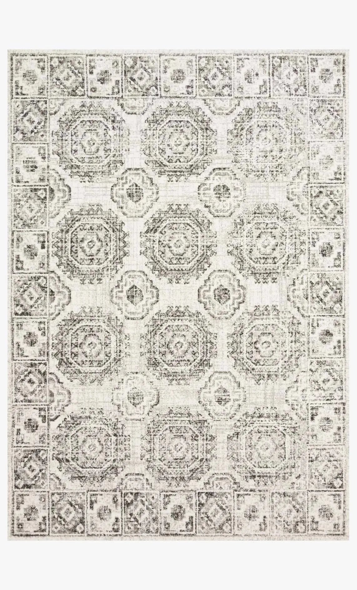 Joaquin JOA-03 Ivory/Charcoal Rug - Rug & Home
