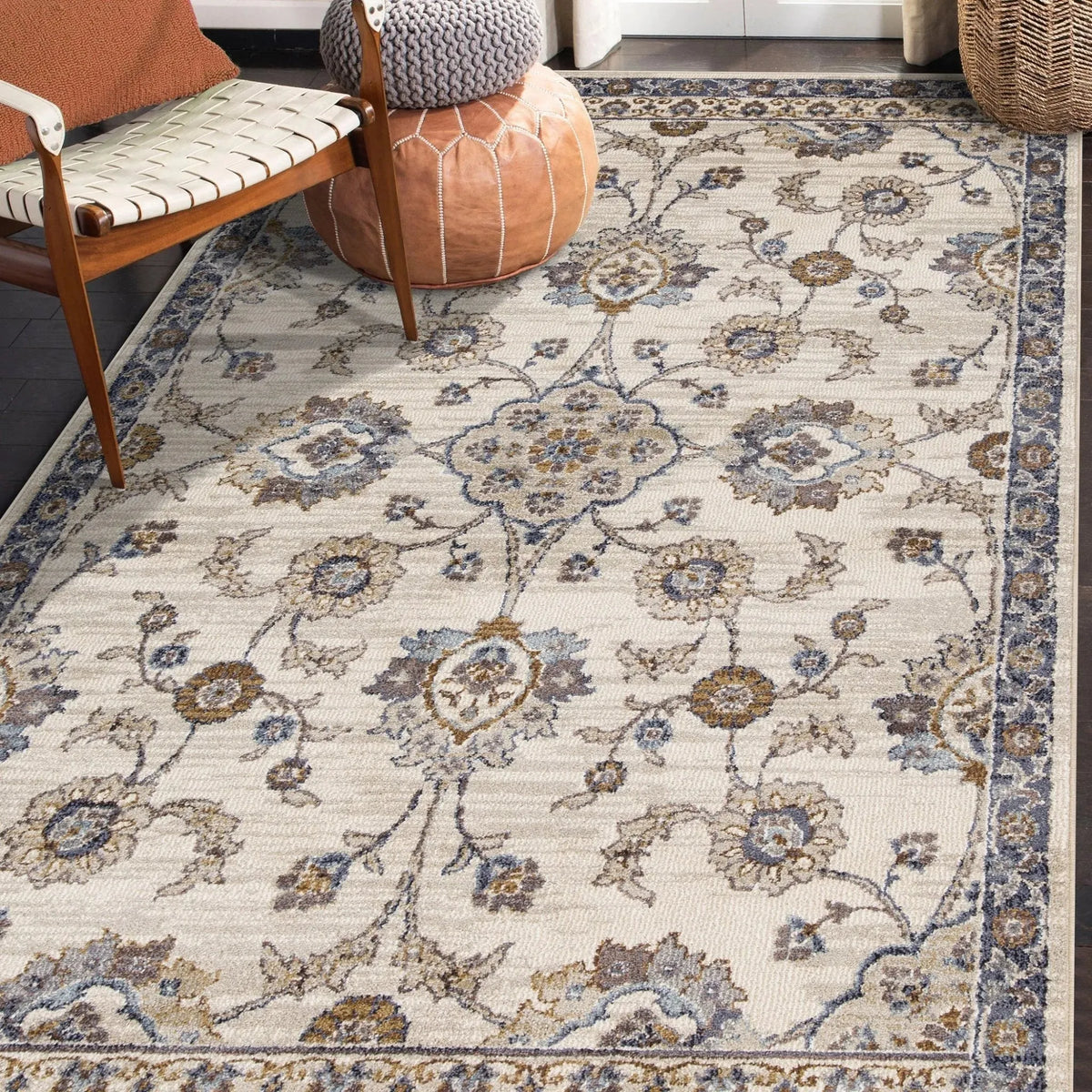 Jordan JOR-9 Ivory/Charcoal Rug