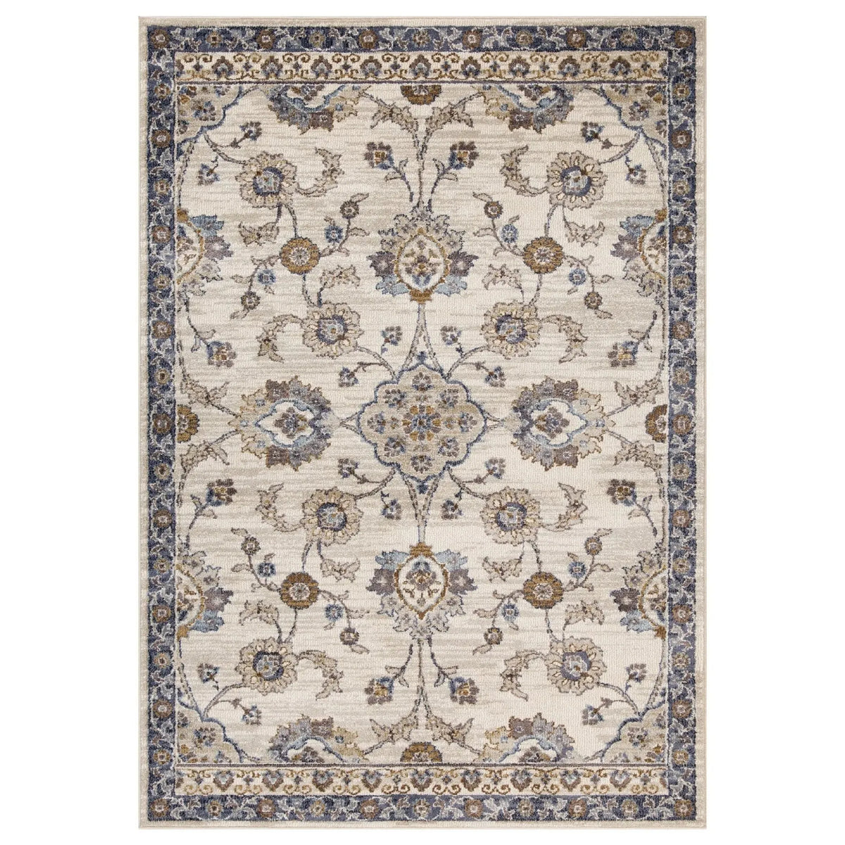 Jordan JOR-9 Ivory/Charcoal Rug