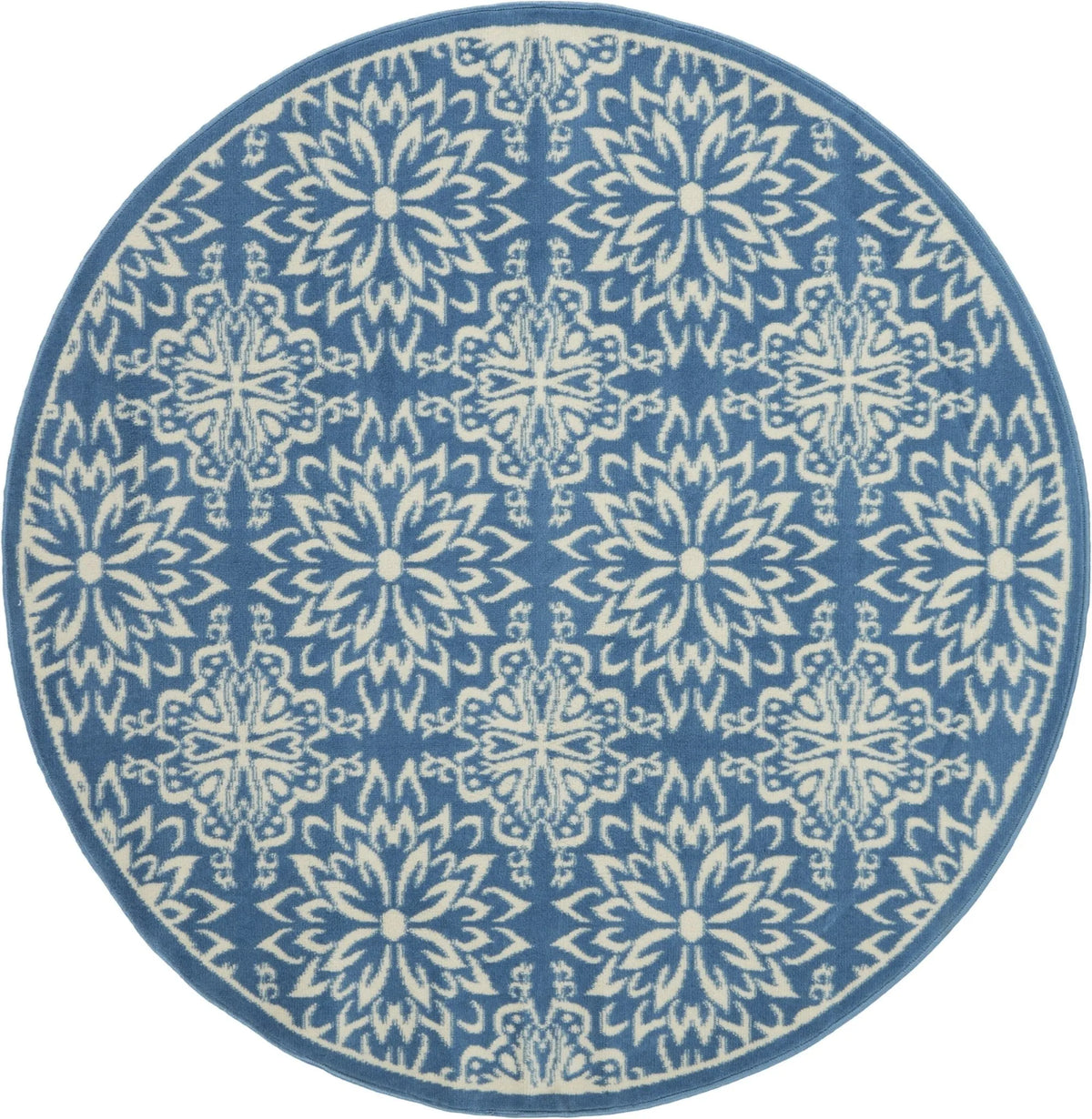 Jubilant JUB06 Ivory/Blue Rug - Rug & Home