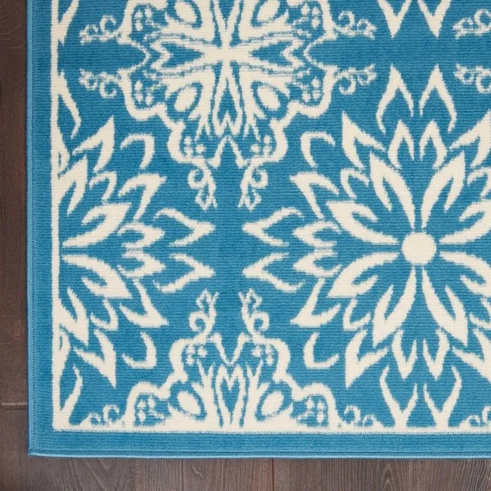 Jubilant JUB06 Ivory/Blue Rug - Rug & Home