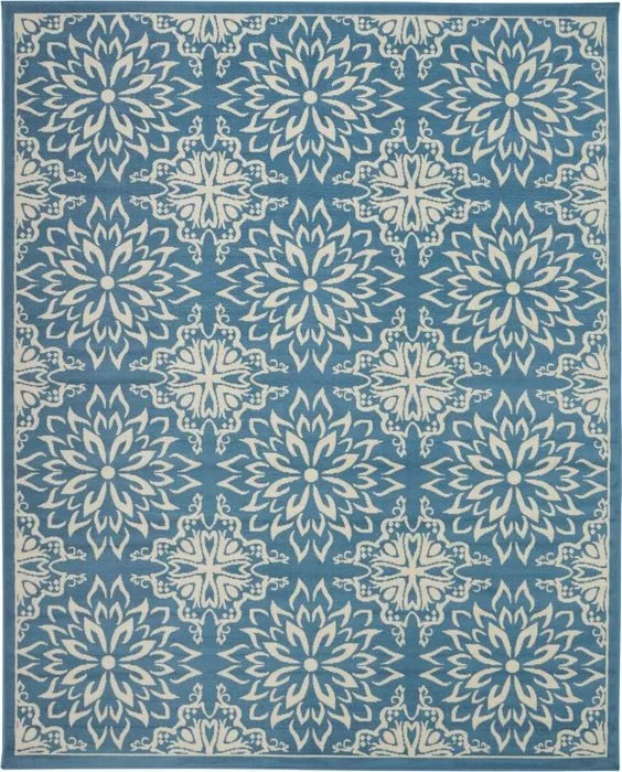 Jubilant JUB06 Ivory/Blue Rug - Rug & Home