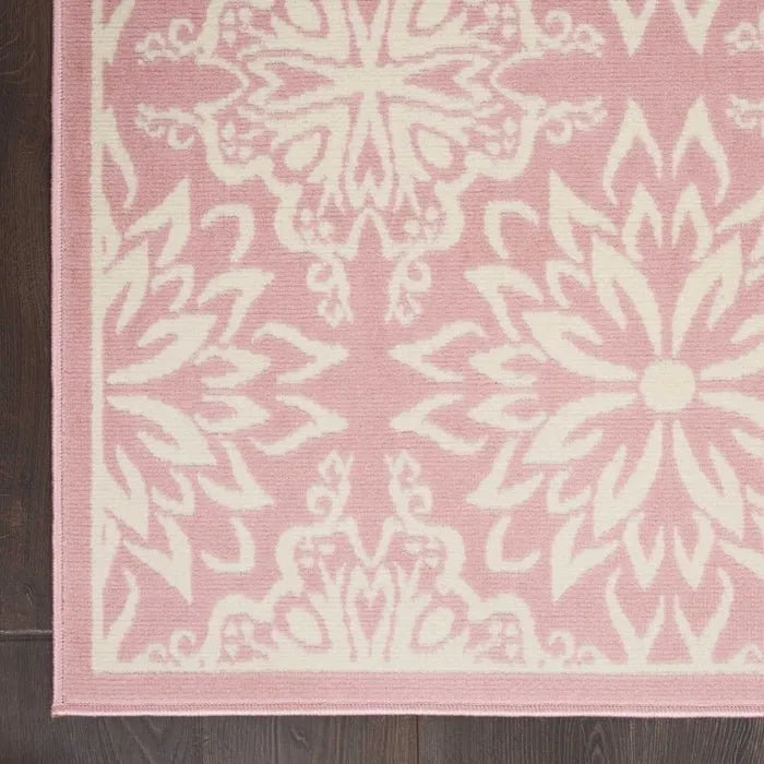 Jubilant JUB06 Ivory/Pink Rug - Rug & Home