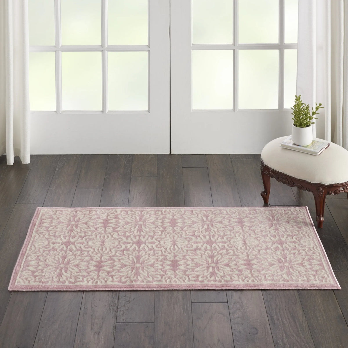 Jubilant JUB06 Ivory/Pink Rug - Rug & Home