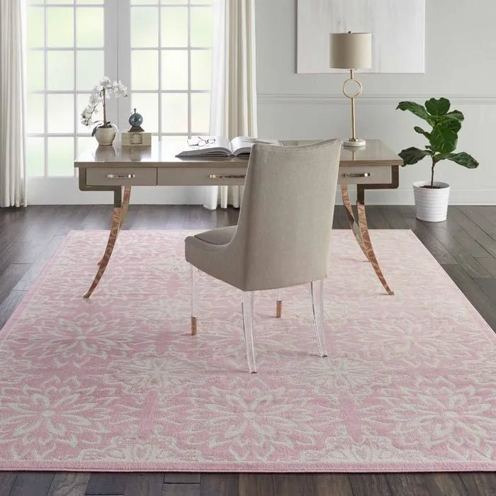 Jubilant JUB06 Ivory/Pink Rug - Rug & Home