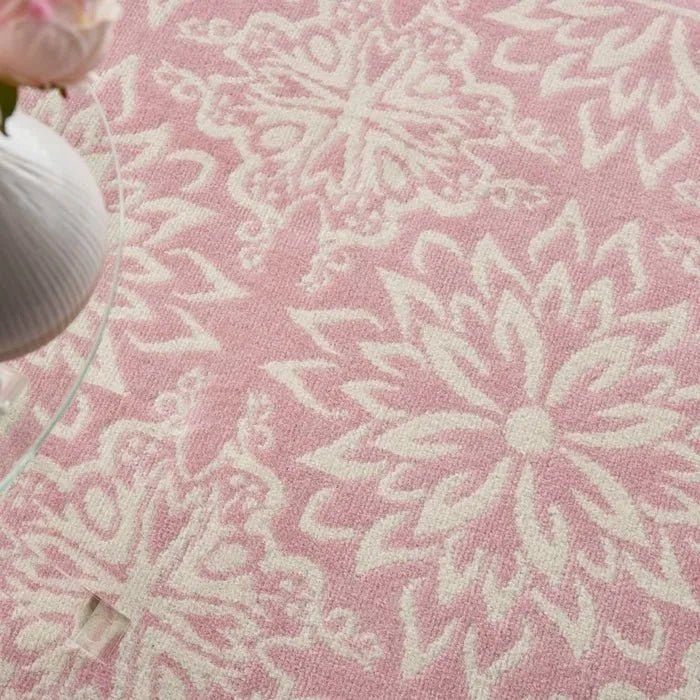 Jubilant JUB06 Ivory/Pink Rug - Rug & Home