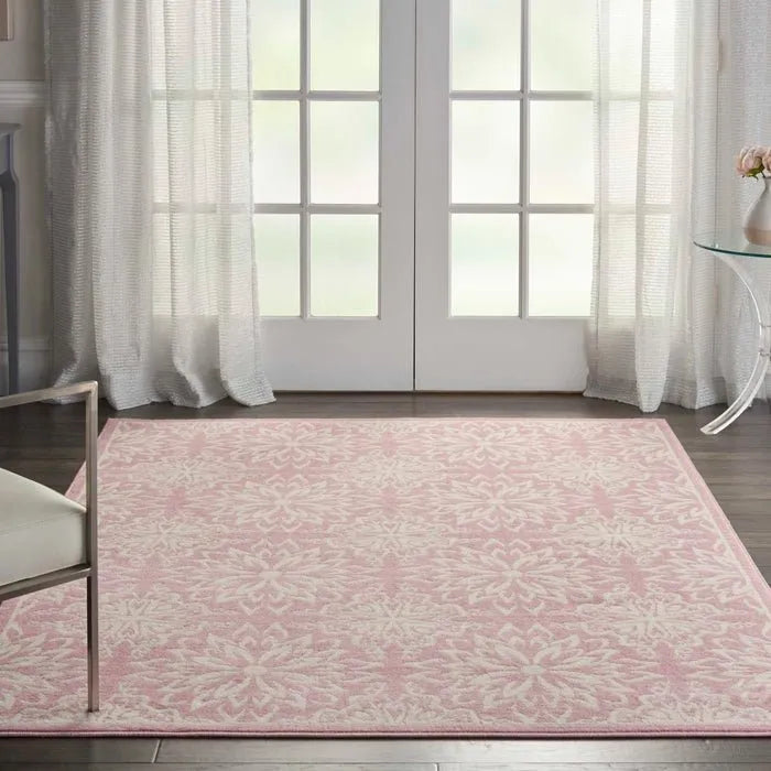 Jubilant JUB06 Ivory/Pink Rug - Rug & Home