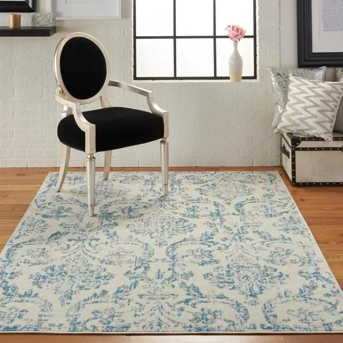 Jubilant JUB09 Ivory Blue Rug - Rug & Home