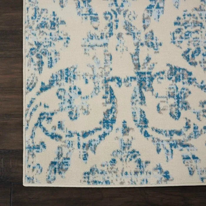 Jubilant JUB09 Ivory Blue Rug - Rug & Home