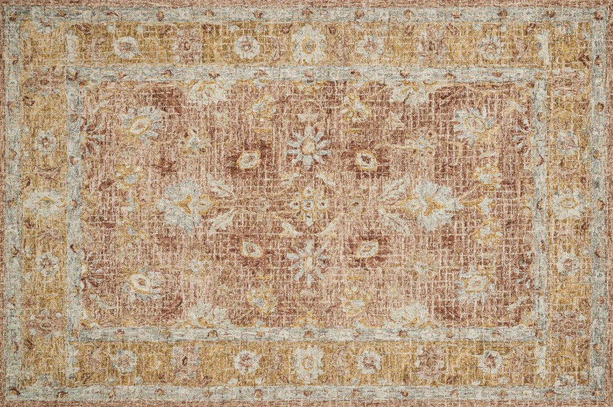 Julian JI 04 Terracotta / Gold Rug - Rug & Home