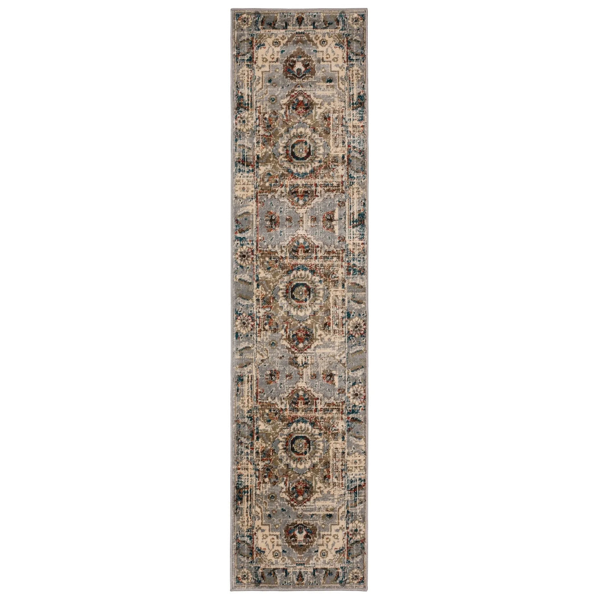 Juliette 205E Grey/Rust Rug - Rug & Home