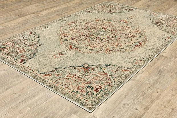 Juliette 2803H Grey/Rust Rug - Rug & Home