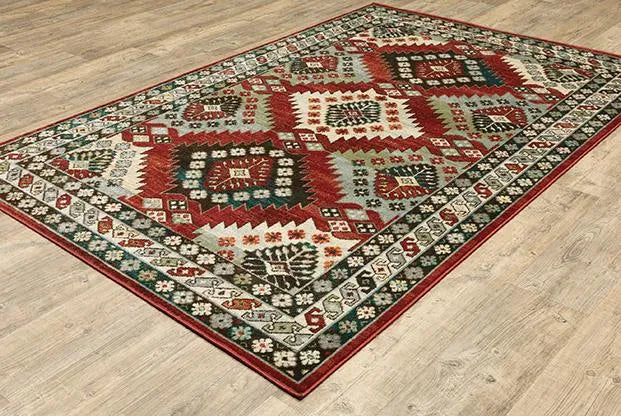 Juliette 2R Red/Multi Rug - Rug & Home