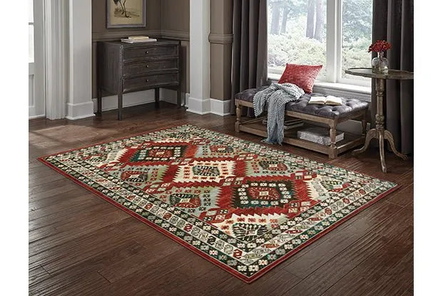 Juliette 2R Red/Multi Rug - Rug & Home