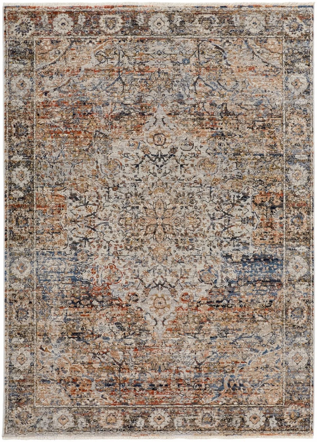 Kaia KAI39GMF Tan/Orange Rug - Rug & Home