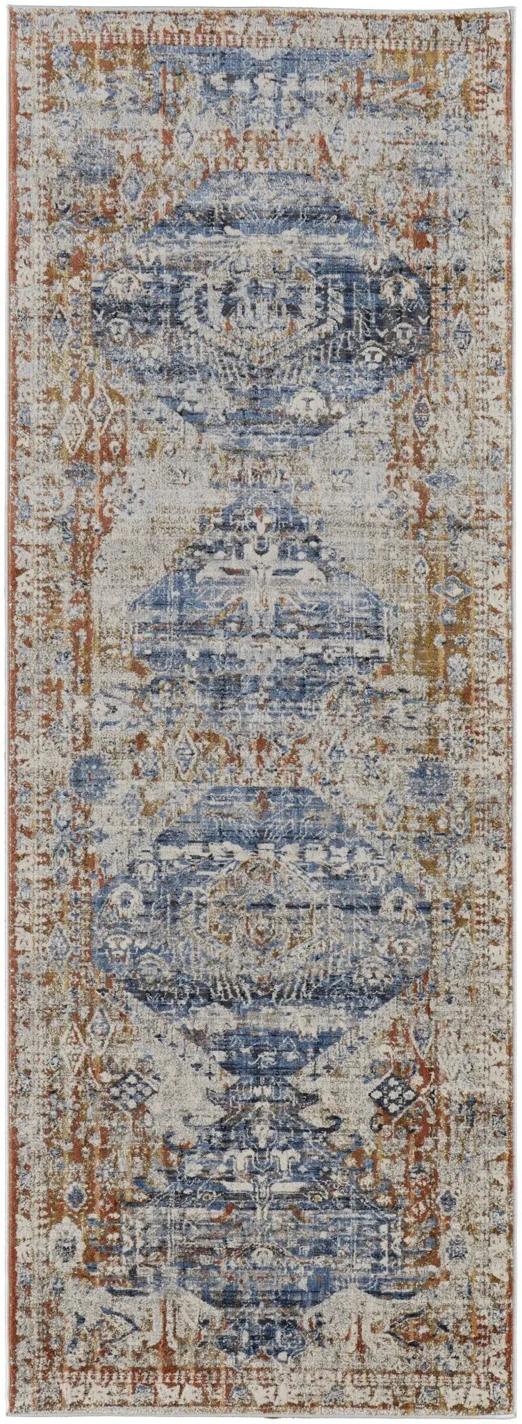 Kaia KAI39HWF Ivory/Orange Rug