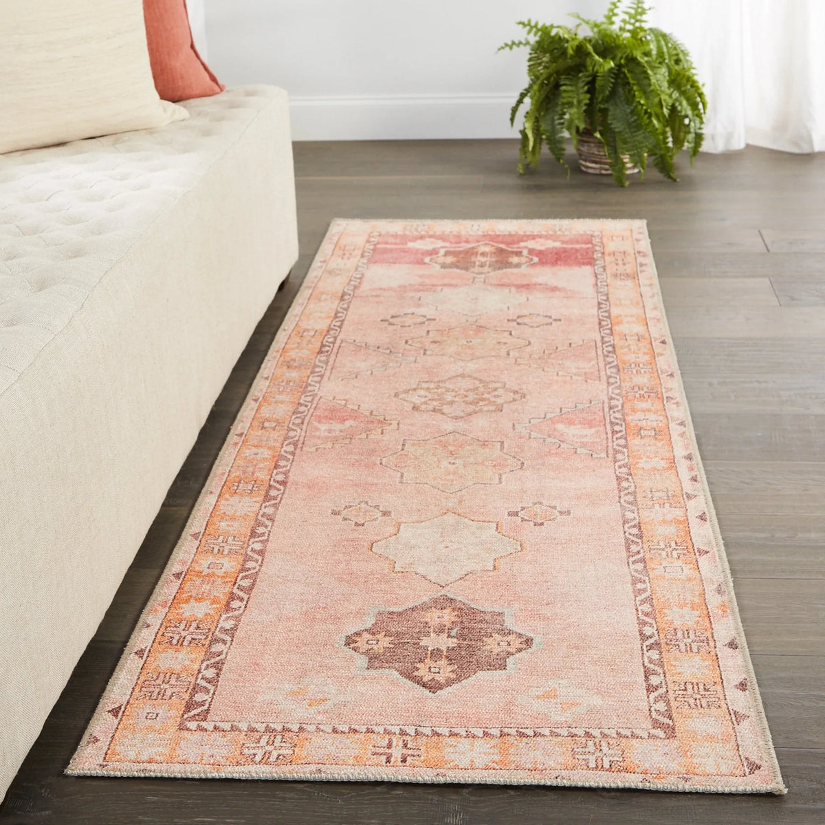 Kairos Kar02 Bijou Pink/Orange Rug - Rug & Home