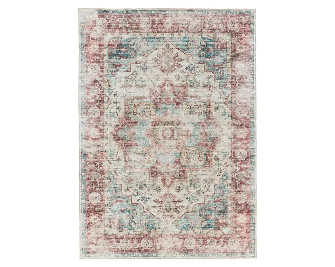 Kalesi KLS10 Red/Green Rug - Rug & Home