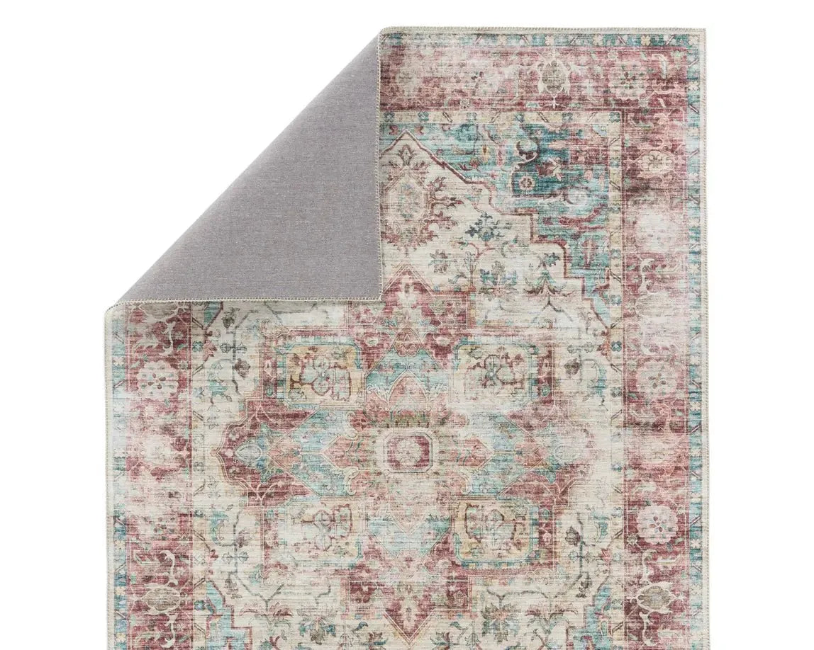 Kalesi KLS10 Red/Green Rug - Rug & Home