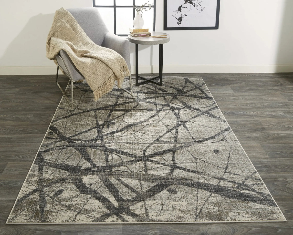 Kano 3877F Gray Rug - Rug & Home