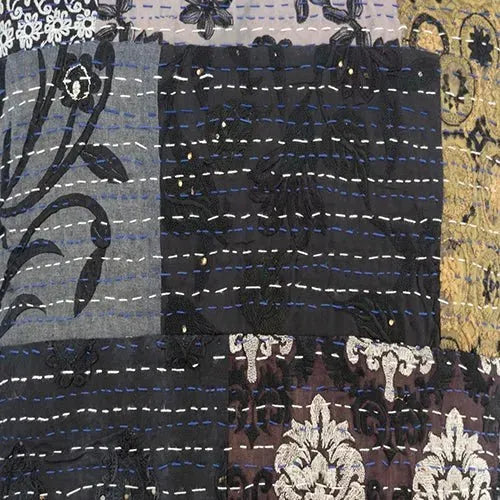 Kantha 07420BLK Black Pillow