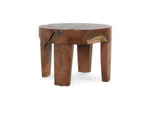 Kariba 15" Round Accent Table Natural - Rug & Home