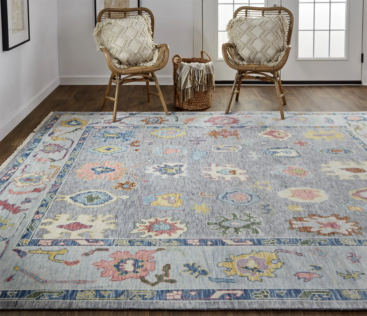 Karina 9096792F Blue/Grey Rug - Rug & Home