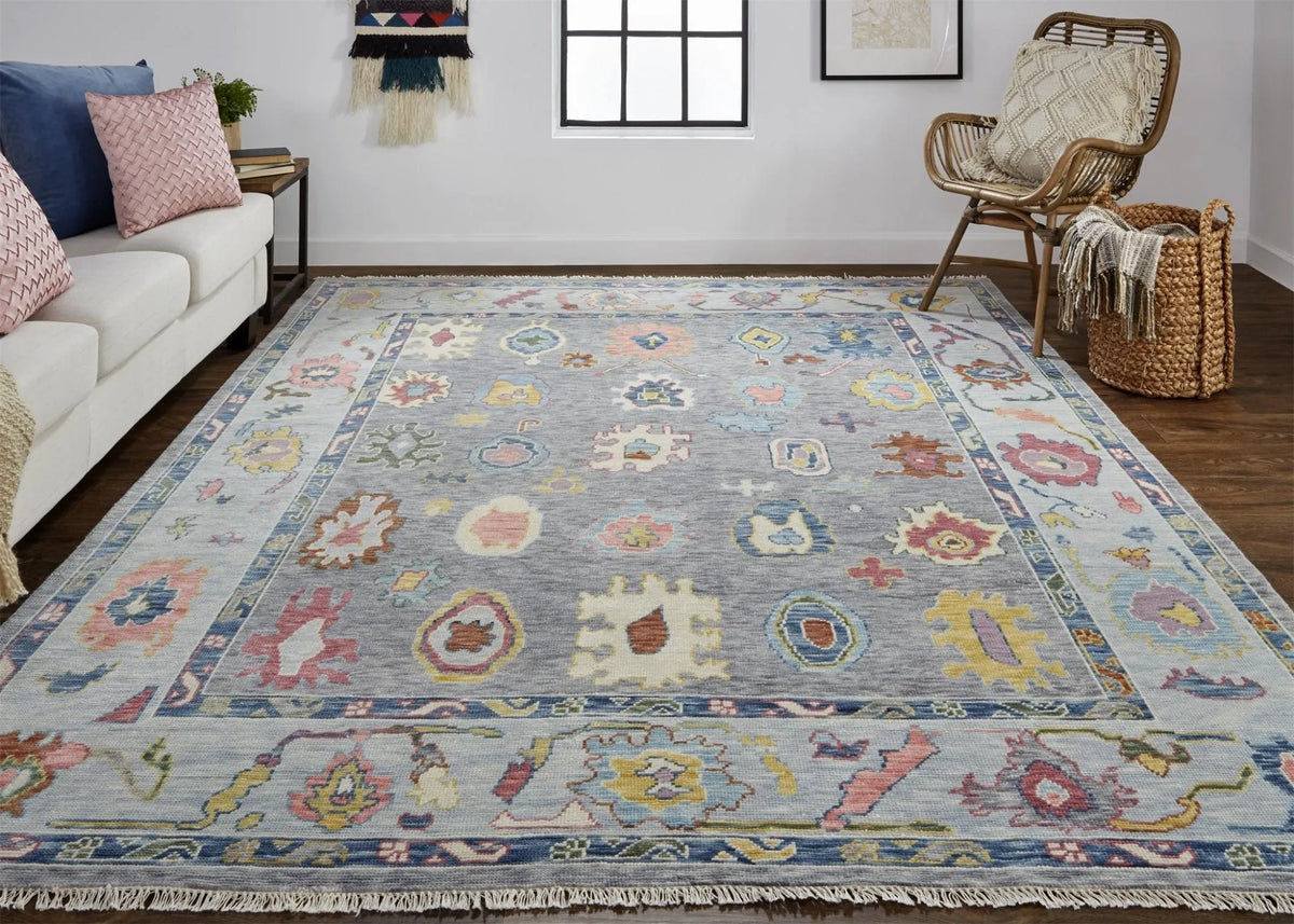 Karina 9096792F Blue/Grey Rug - Rug & Home