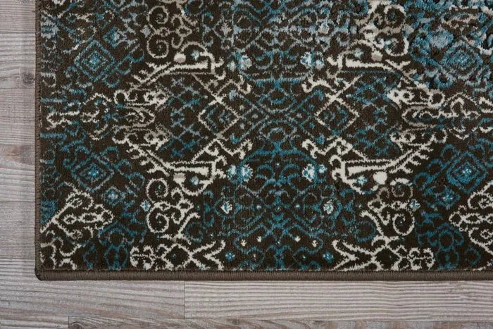 Karma KRM04 Blue Rug - Rug & Home